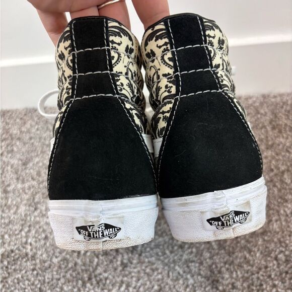 Vans Sk8-Hi Tapestry Black & Bone Skate Shoes | Size 6.5M / 8W - Picture 7 of 14